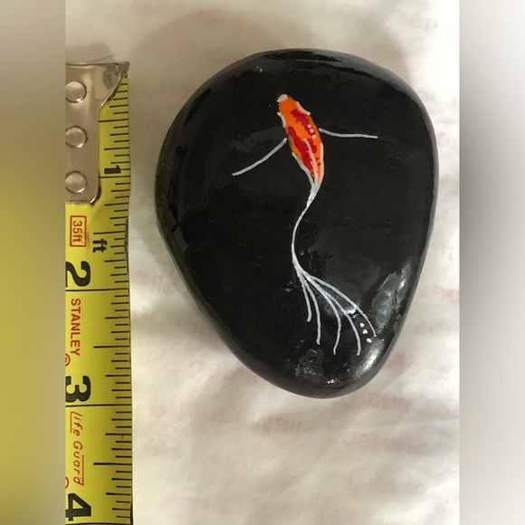 3 Handpainted Koi Rocks, Can buy as a set or individually. One has already sold. - Picture 6 of 7